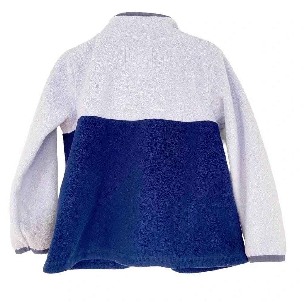 OshKosh B'gosh Kid Toddler Girl's Full Zip Fleece Jacket Blue Purple Heart 3T